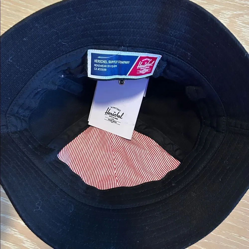 Herschel Supply Co, Henderson Bucket Hat, Black Denim, Size Small/Medium